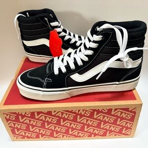 VANS | BNIB Filmore High-Top Suede/Canvas Sneakers - Women's 6.5, Black/White